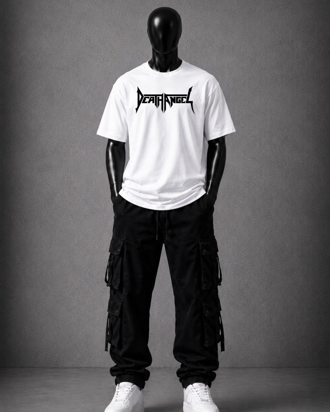 Analog Attire White T- shirt Dath Angle.