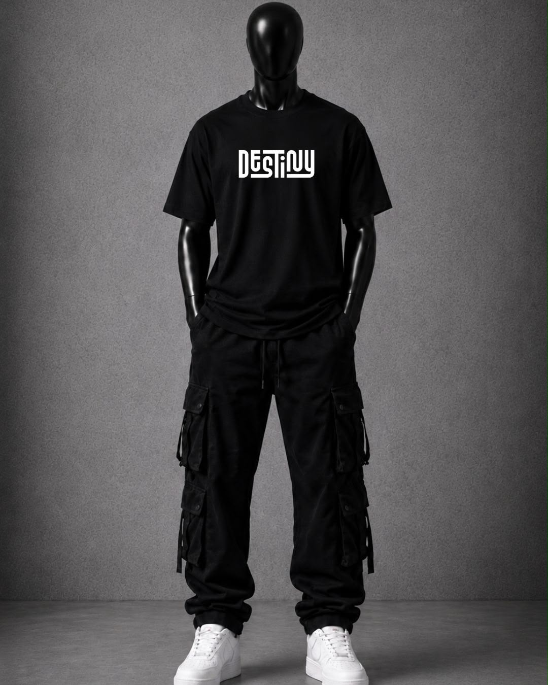Analog Attire Black T- shirt Destiny