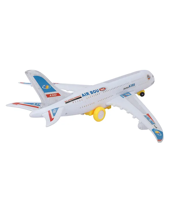 Air Bus Toy for Kids Light and Music (White)