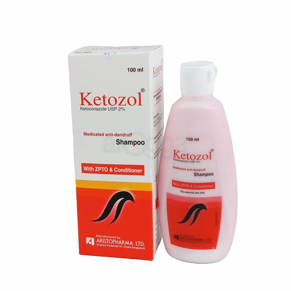Ketozol Shampoo Shampoo-(2%) brand logo Aristopharma Limited