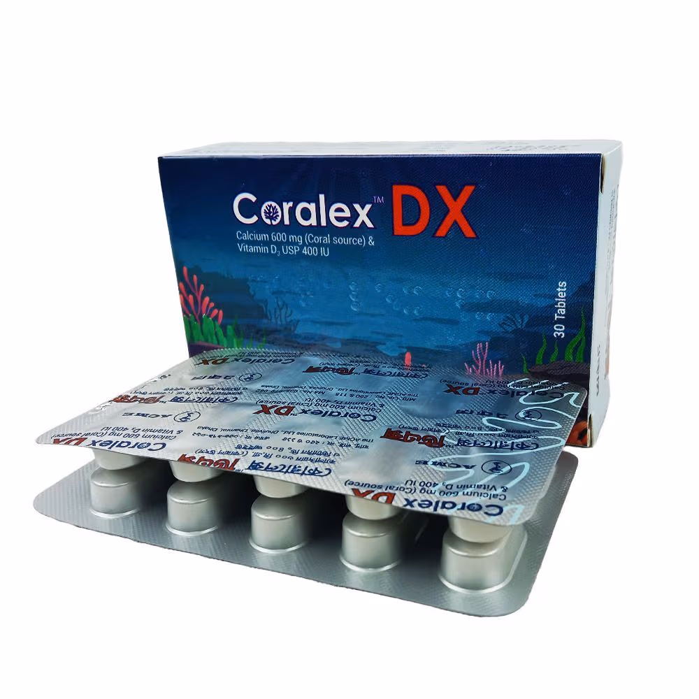 Coralex DX Tablet-(600mg+400IU)